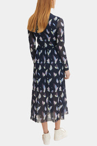 Thumbnail for Tom Tailor - Patterned Mesh Midi Dress