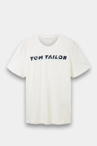 Thumbnail for Tom Tailor - Men's T-shirt Off White