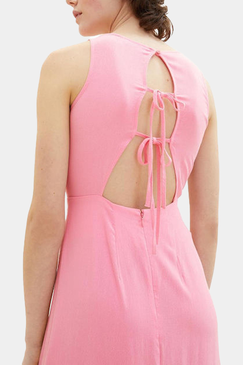 Tom Tailor - Tie-back Sleeveless Midi Dress