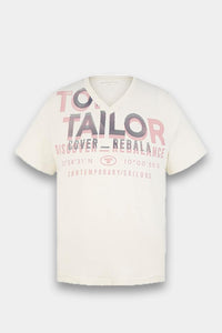 Thumbnail for Tom Tailor - Printed V-neck T-shirt