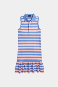 Thumbnail for Polo Ralph Lauren - Striped Stretch Mesh Polo Dress