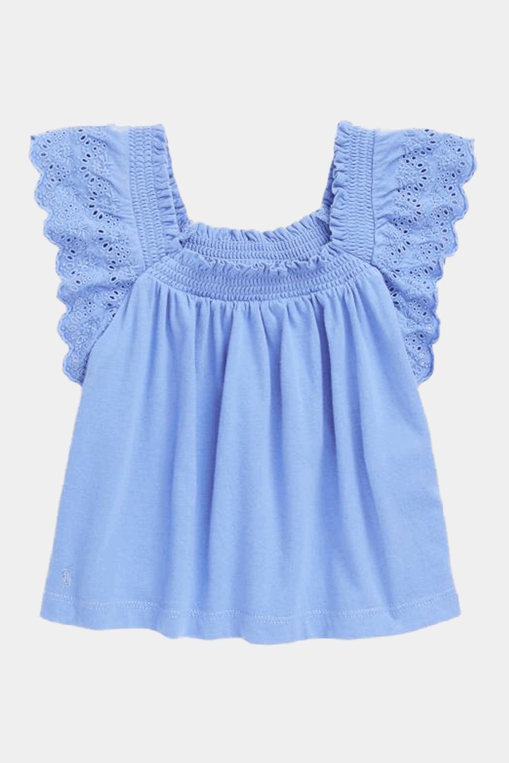 Polo Ralph Lauren - Eyelet-Embroidered Cotton Jersey Top