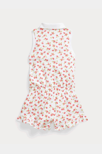 Thumbnail for Polo Ralph Lauren - Strawberry Stretch Mesh Polo Playsuit