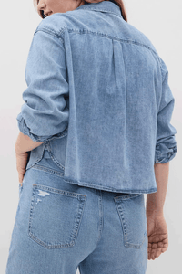 Thumbnail for Gap - Denim Crop Shirt