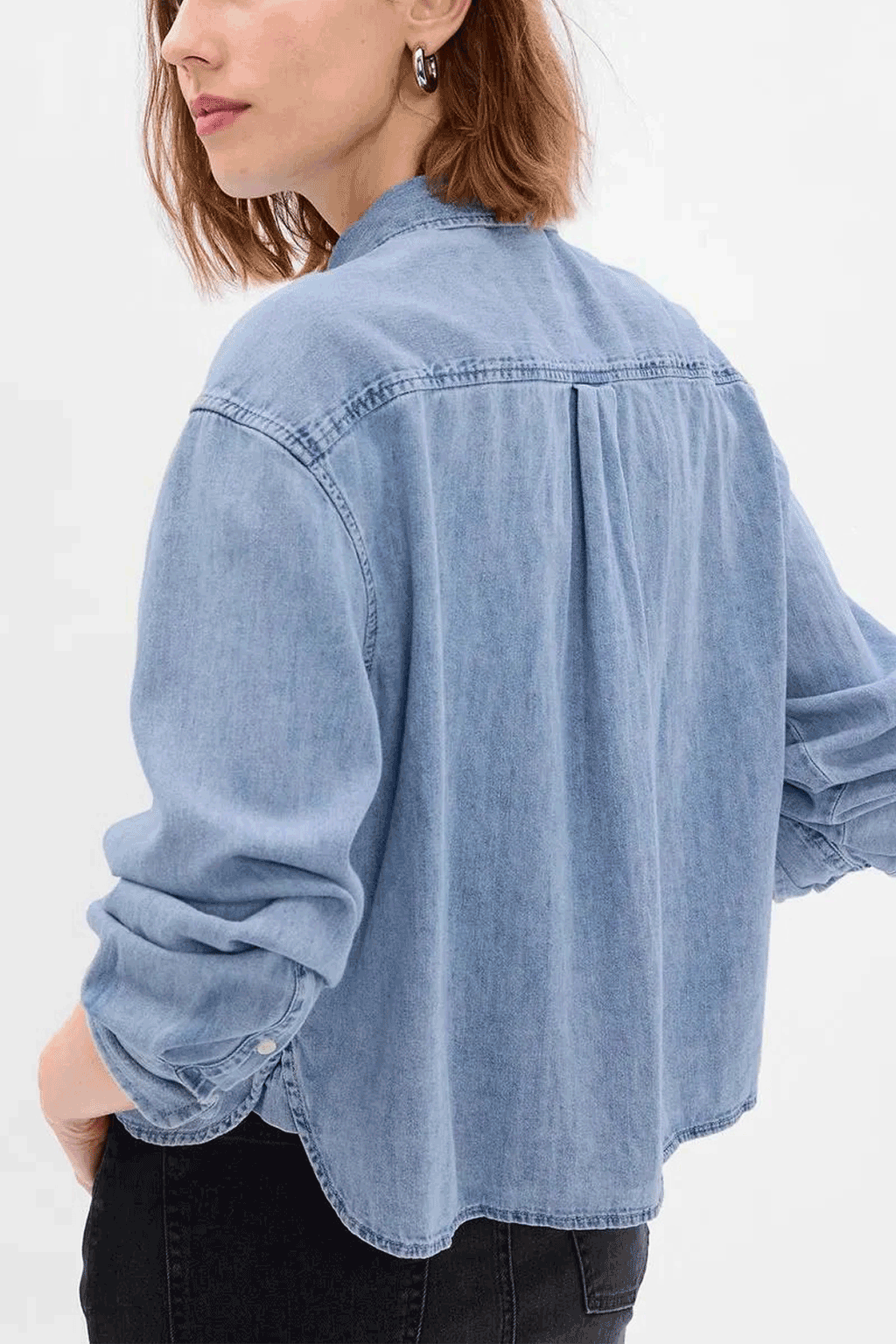 Gap - Denim Crop Shirt