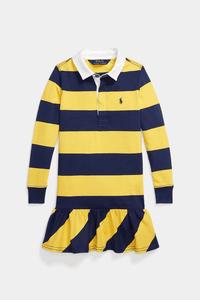 Thumbnail for Polo Ralph Lauren - Striped Cotton Jersey Rugby Dress