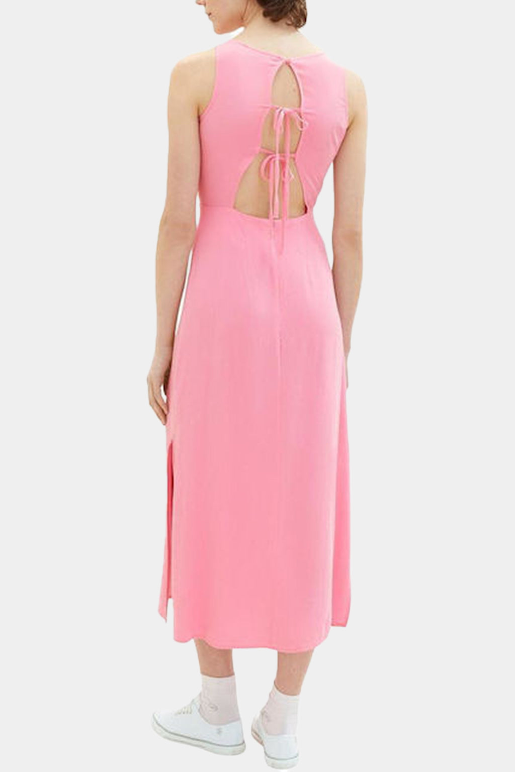 Tom Tailor - Tie-back Sleeveless Midi Dress