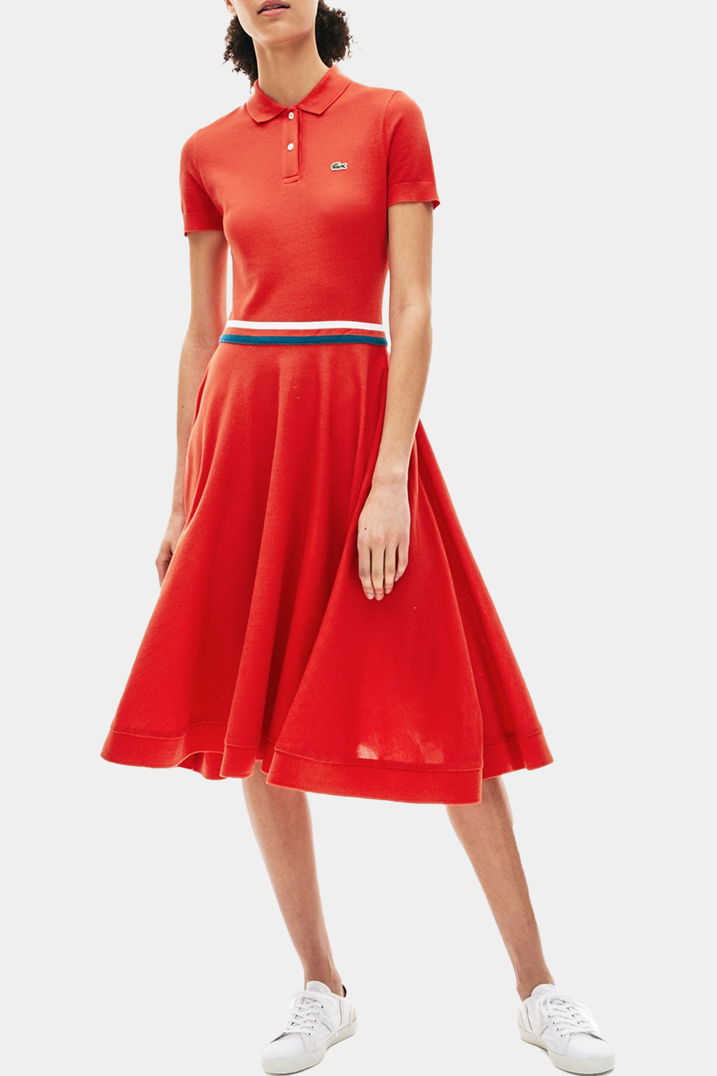 Lacoste- Flare Polo shirt dress