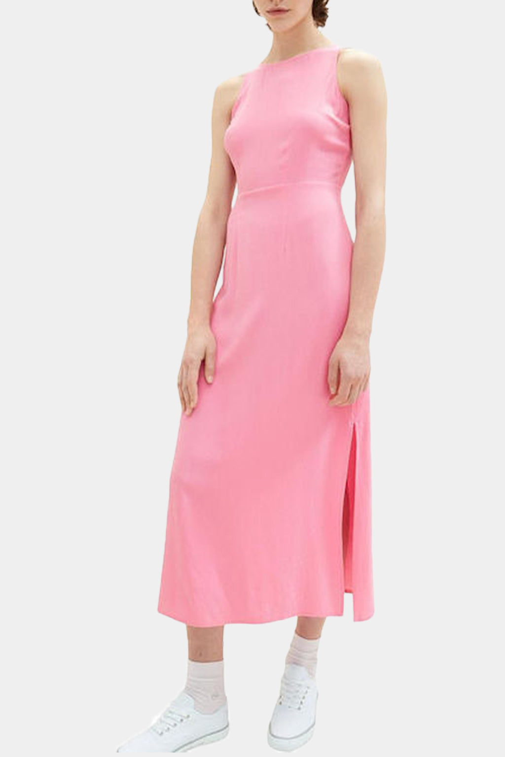 Tom Tailor - Tie-back Sleeveless Midi Dress