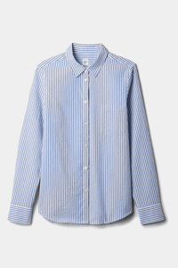 Thumbnail for Gap - Striped Classic Full Sleeves Seersucker Shirt