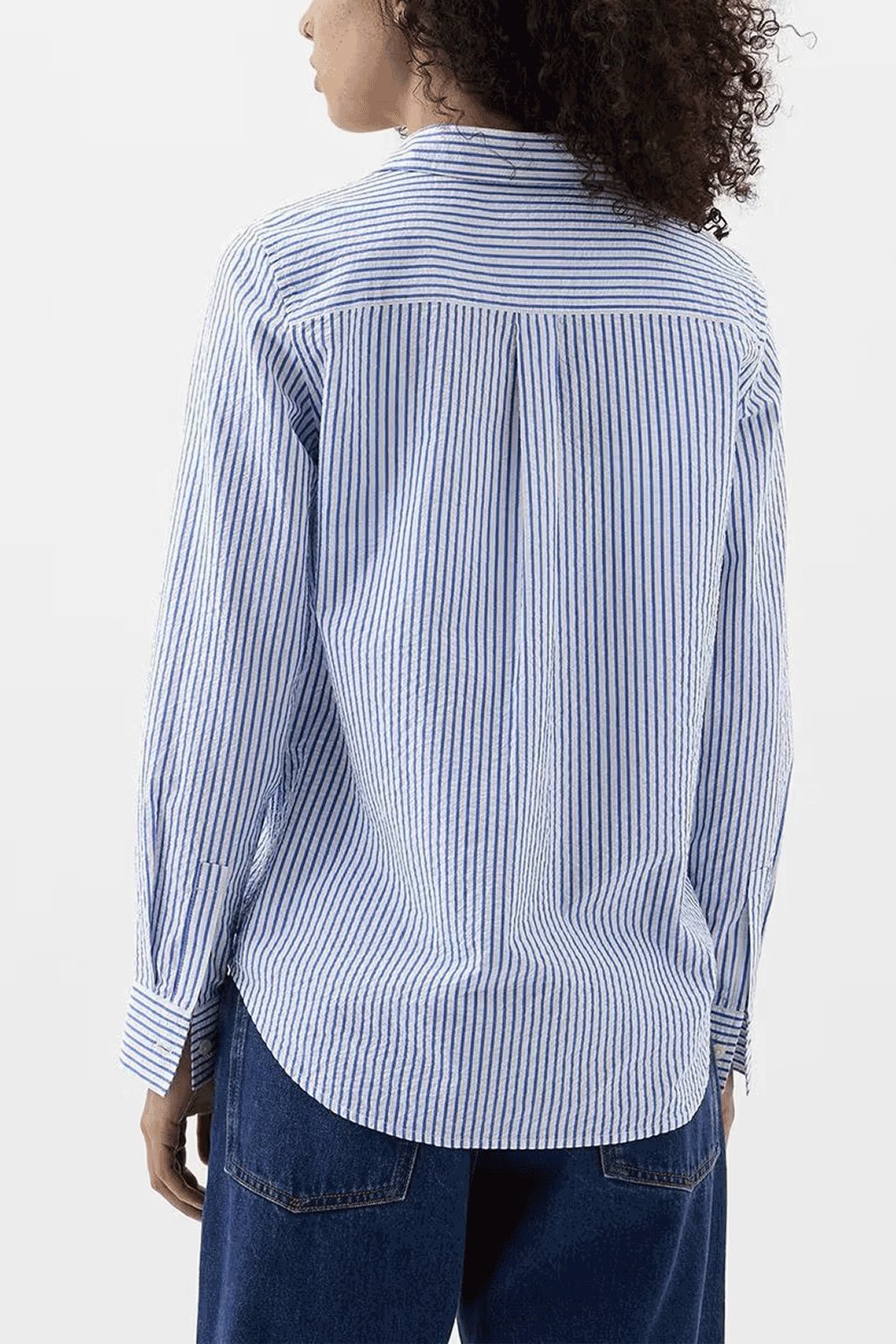 Gap - Striped Classic Full Sleeves Seersucker Shirt