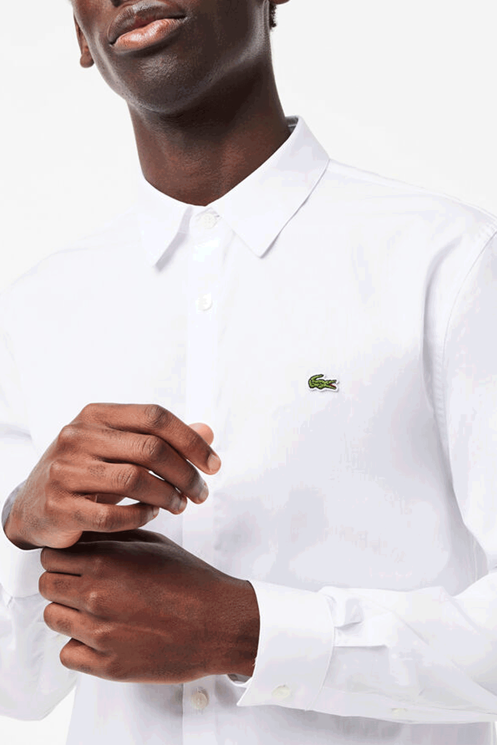 Lacoste - Slim Fit Stretch Cotton Poplin Shirt