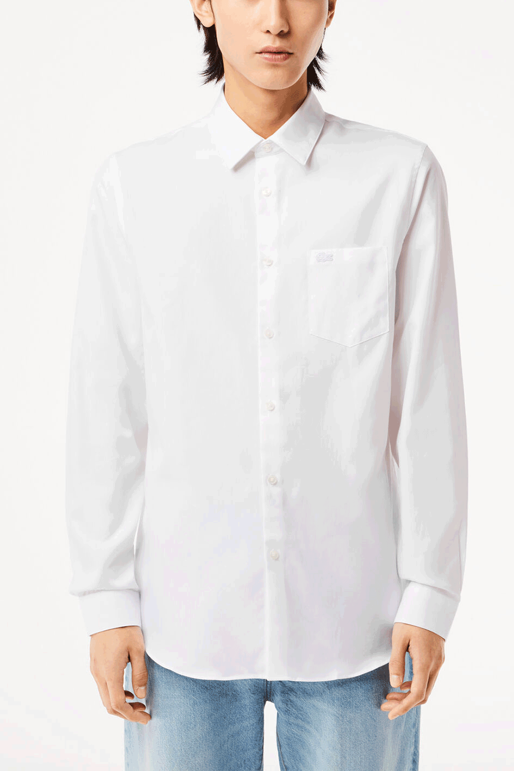 Lacoste - Men's Regular Fit Solid Cotton Shirt