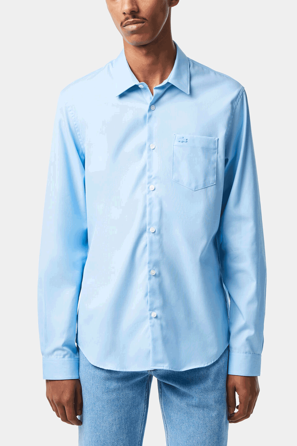 Lacoste - Men's Regular Fit Solid Cotton Shirt