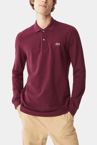 Thumbnail for Lacoste - Classic Fit Long-Sleeve Polo Shirt in Marl Petit Piqué