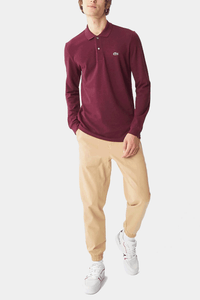 Thumbnail for Lacoste - Classic Fit Long-Sleeve Polo Shirt in Marl Petit Piqué