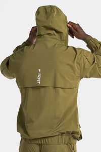 Thumbnail for Rzist - Unisex Capulet Olive Hooded Bomber Jacket