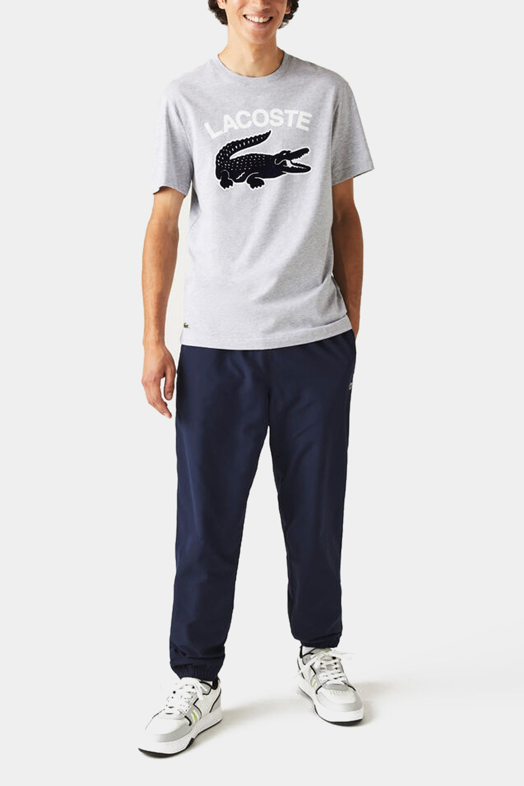 Lacoste - Men's Lacoste Regular Fit  Crocodile Print T-shirt