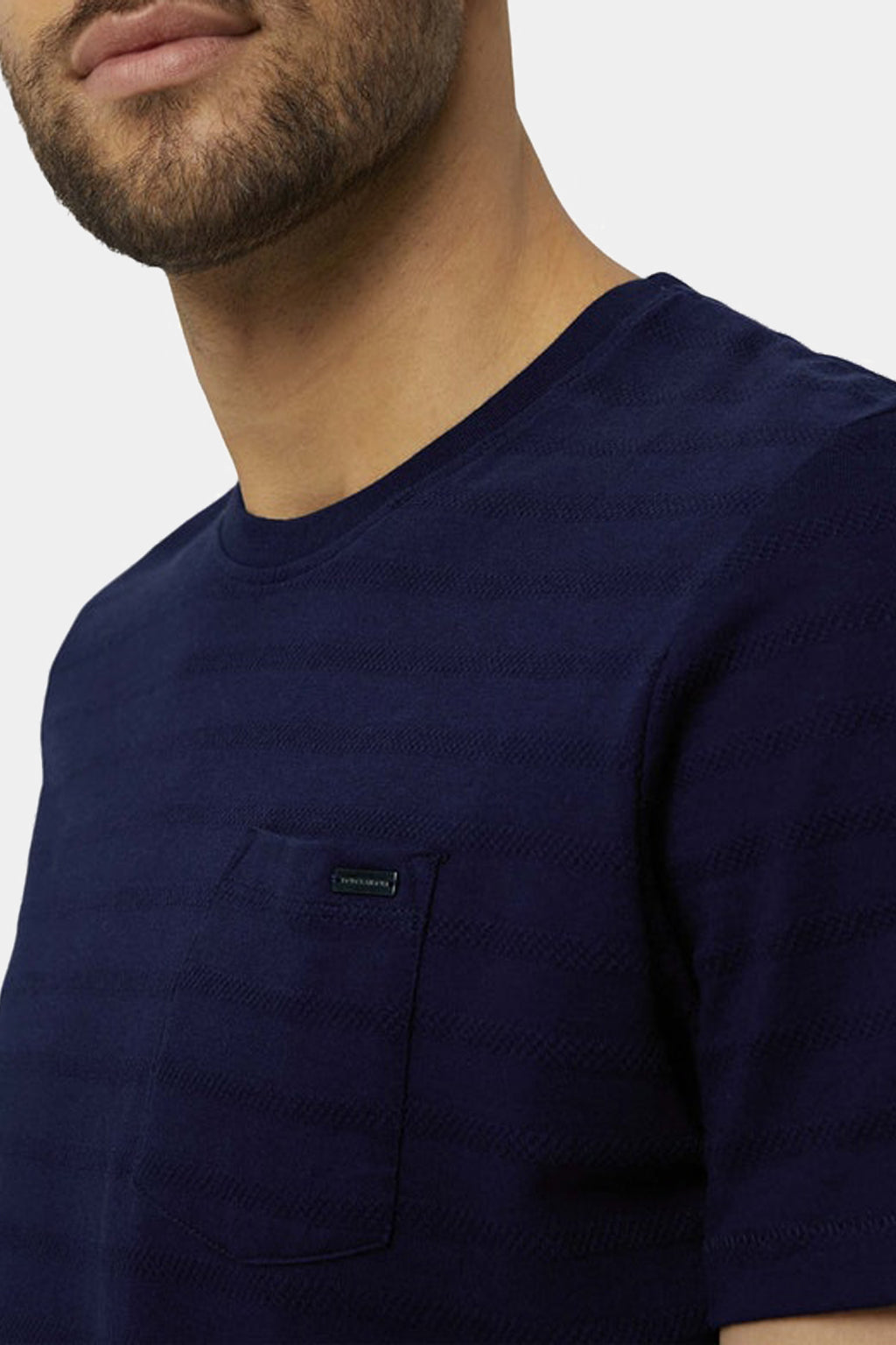 Tom Tailor - T-Shirt With Textured Stripes