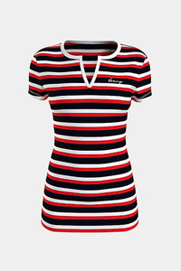 Thumbnail for Tommy Hilfiger - Striped Henley T-shirt