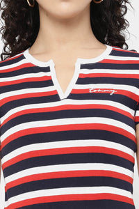 Thumbnail for Tommy Hilfiger - Striped Henley T-shirt