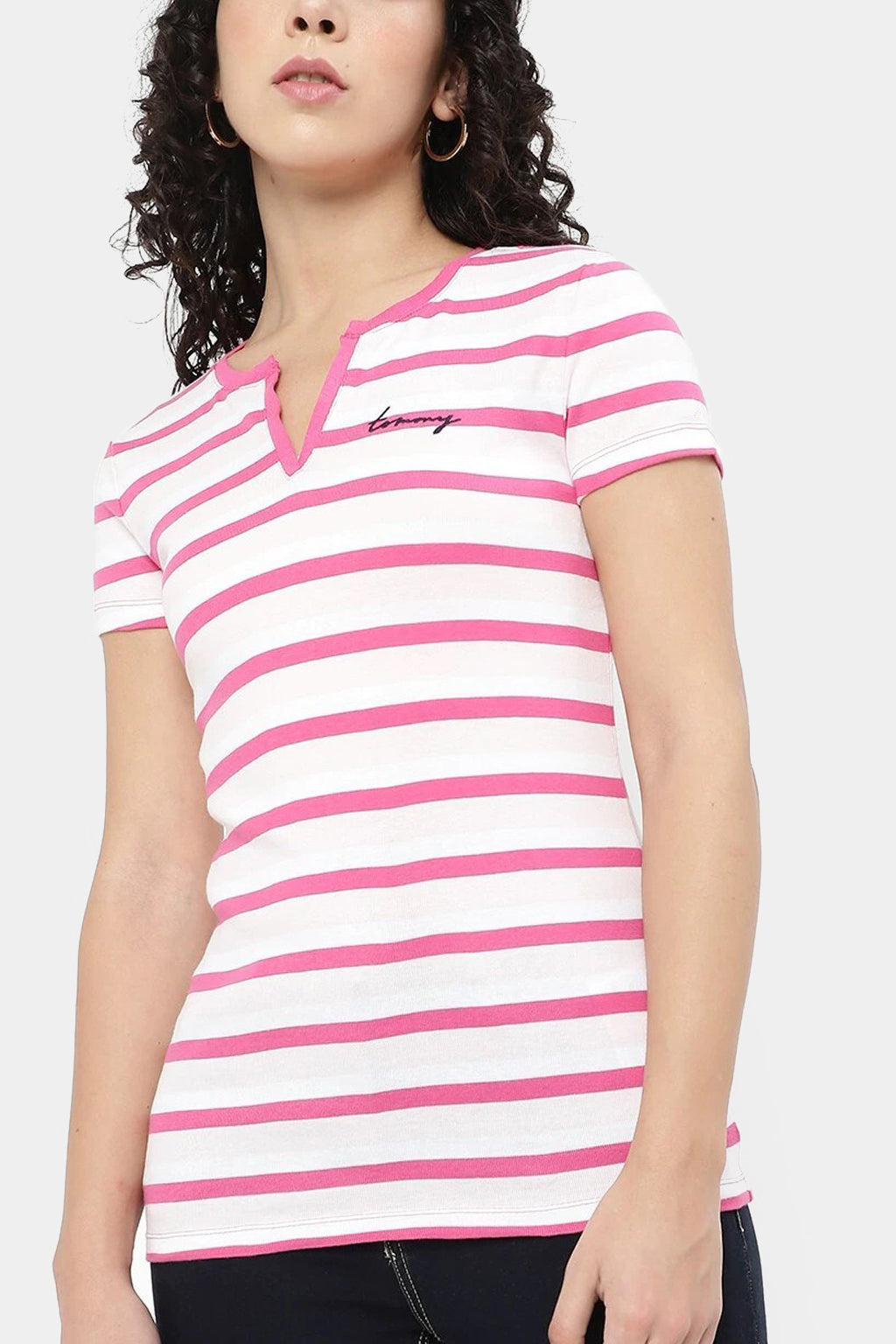 Tommy Hilfiger - Striped Henley T-shirt