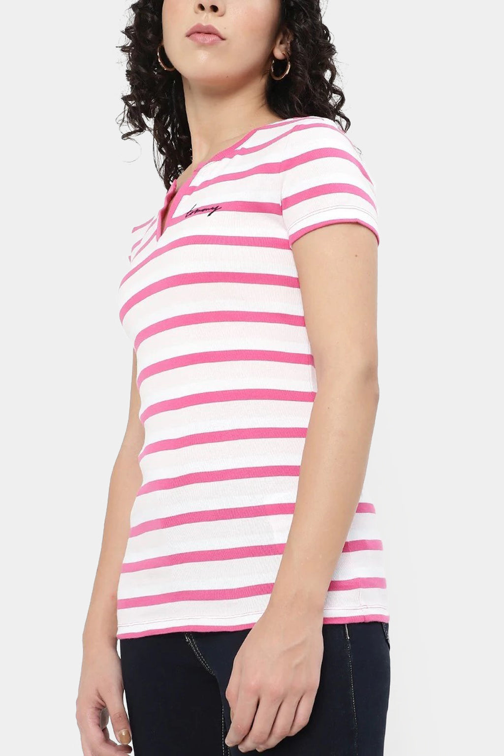 Tommy Hilfiger - Striped Henley T-shirt