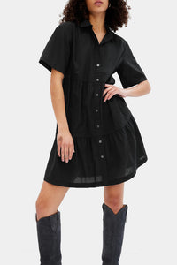 Thumbnail for Gap - Tiered Mini Shirt Dress