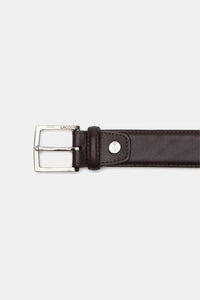 Thumbnail for Lacoste - Engraved Tongue Buckle Leather Belt