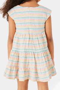 Thumbnail for Marks & Spencer - Cotton Seersucker Striped Dress